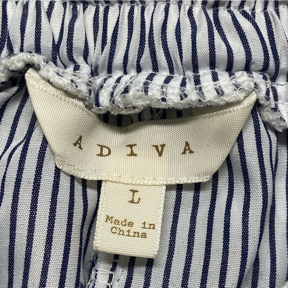 NEW! ADIVA White Crochet Embroidered Overlay Shorts High Waist 2” Inseam Large - Picture 10 of 13